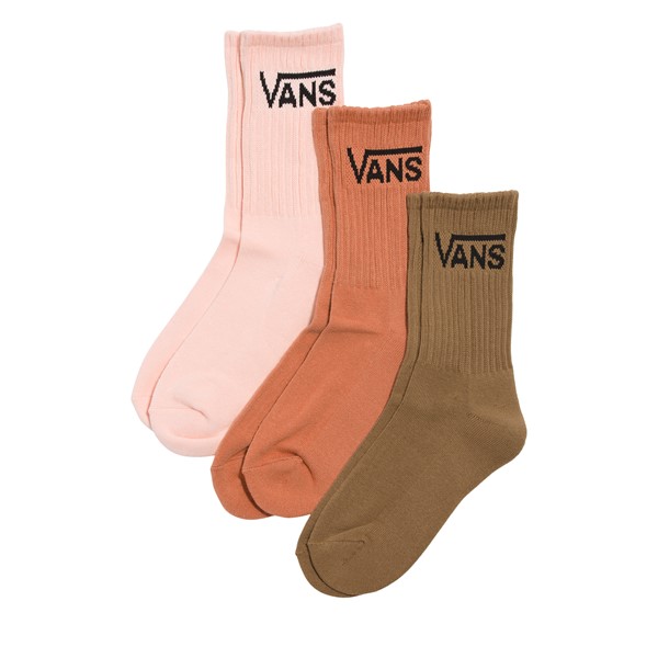 Paquet de 3 paires de chaussettes classiques en brun, rose et Terracotta, taille o - Vans | Little Burgundy Shoes