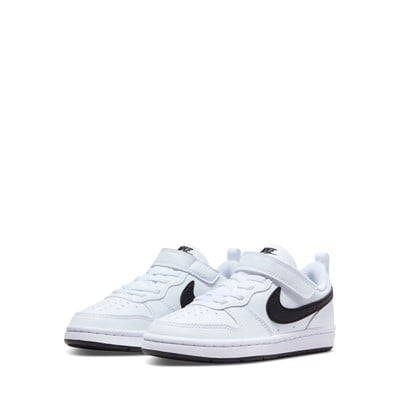 Little Kids' Court Borough Low Recraft Sneakers in White/Black Alternate View