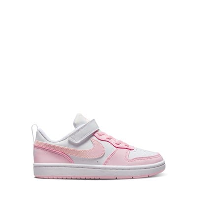 Little Kids' Court Borough Low Recraft Sneakers in Pink/White