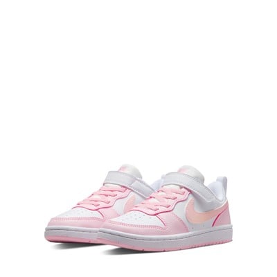 Little Kids' Court Borough Low Recraft Sneakers in Pink/White Alternate View