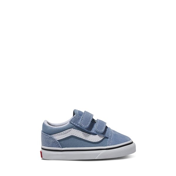 Vans Toddler's Old Skool V Sneakers Dusty Blue/White, Toddler Canvas