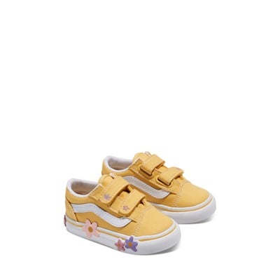 Toddler's Old Skool V Sneakers in Yellow/White Alternate View