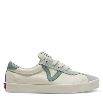 Sport Low Sneakers in Off-White/Green