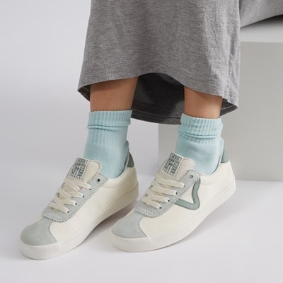 Sport Low Sneakers in Off-White/Green Alternate View