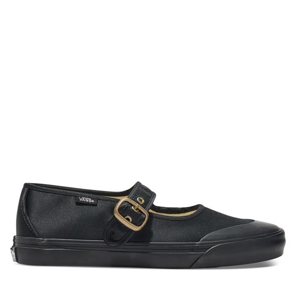 Chaussures Mary Jane noires pour femmes en Noir Satin?, taille - Vans | Little Burgundy Shoes