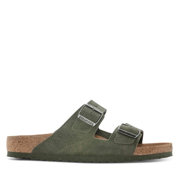 Sandales véganes Arizona vert thym pour hommes en Noir, taille - Birkenstock | Little Burgundy Shoes