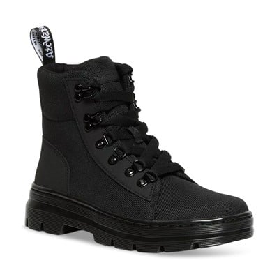 Women's Combs Poly Lace-Up Boots in Black Alternate View