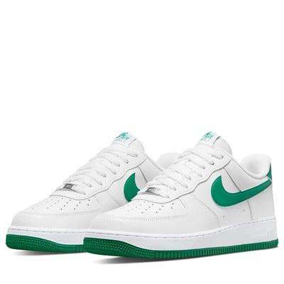 Men's Air Force 1 '07 Sneakers in White/Green Alternate View