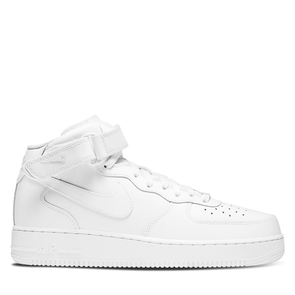 Nike Men's Air Force 1 Mid '07 Sneakers White, Leather