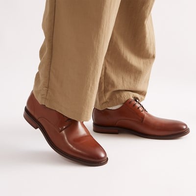 Men's James Oxford Shoes in Cognac Alternate View