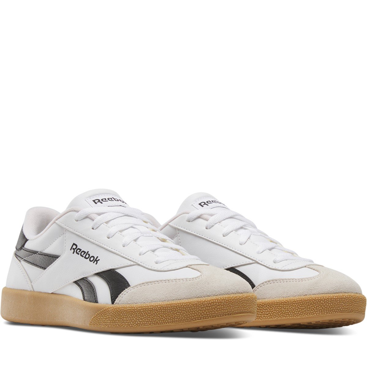 Smash Edge S Sneakers in White/Black/Gum | Little Burgundy