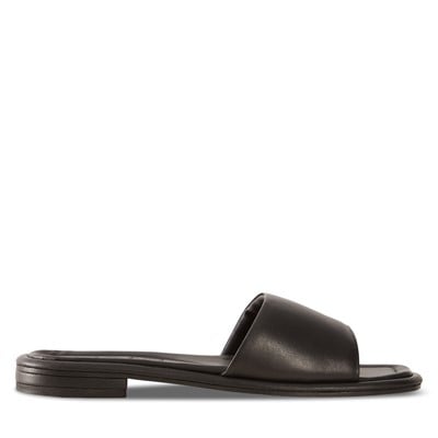 Women's Celine Slide Sandals in Black