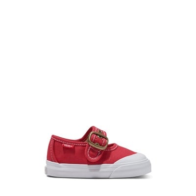 Chaussures Mary-Jane rouges et blanches pour tout-petits