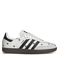 Women's Samba OG Floral Embroidery Sneakers in White/Black