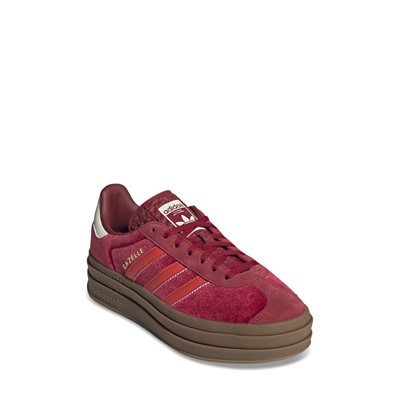 Baskets à plateforme Gazelle Bold rouges et blanches pour femmes Alternate View