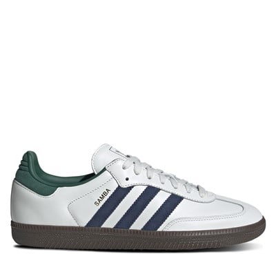 Samba OG Sneakers in White/Navy/Green