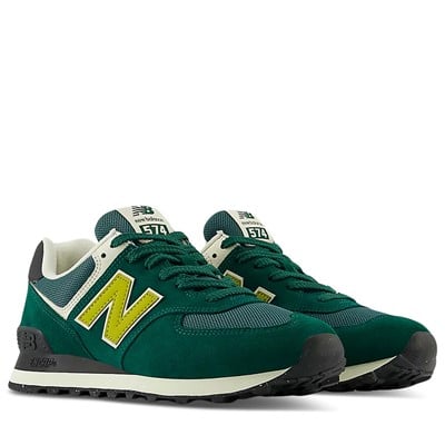 Men's 574 Sneakers in Green/Black/Yellow Alternate View