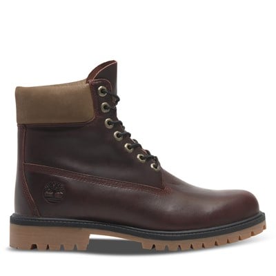 Men's 6-Inch Premium Waterproof Boots in Burgundy