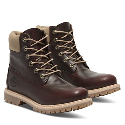 Women's 6-Inch Premium Waterproof Boots in Burgundy Alternate View