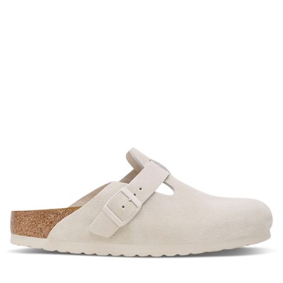 Women's Boston Clogs in Antique White