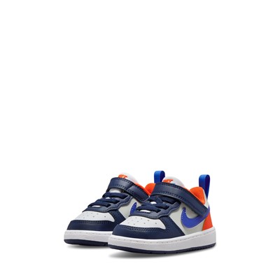 Toddler's Court Borough Low Recraft Sneakers in Grey/Orange/Blue Alternate View
