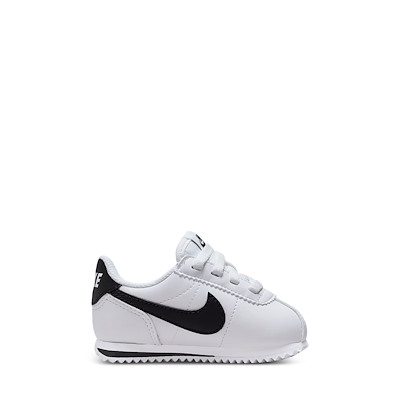Baskets Cortez Easy On blanches et noires pour jeunes enfants