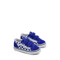 Baby blue checkerboard vans old skool best sale