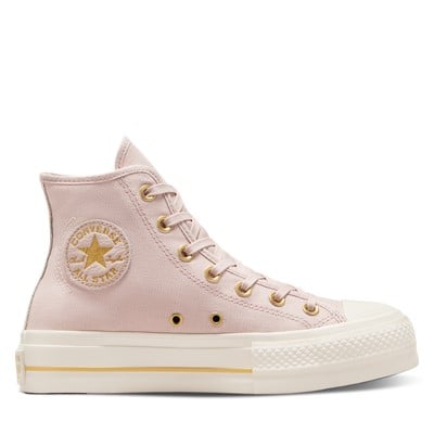 Women s Chuck Taylor All Star Lift Tailored Lines Hi Sneakers in Light Pink Little Burgundy