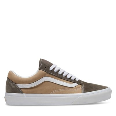 Baskets Old Skool brunes et blanches pour hommes