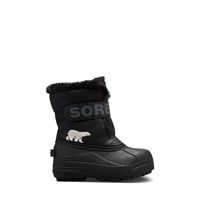 Toddler's Snow Commander Winter Boots in Black/White