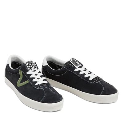 Alternate view of Men's Sport Low Suede Sneakers in Dark Grey/Green/White