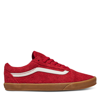 Baskets Old Skool Suede rouges, blanches et gomme