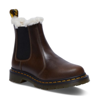 Fur lined Boots Dr. Martens Little Burgundy