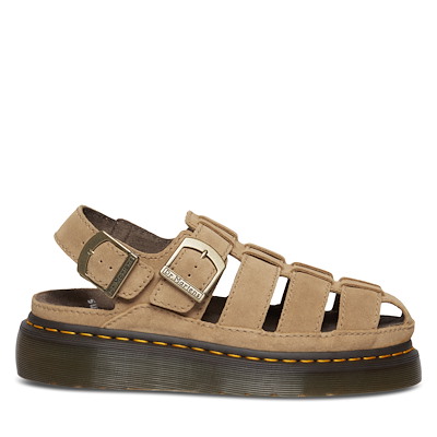 Main view of Wrenlie Grizzly Suede Fisherman Sandals in Tan