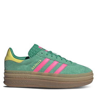 Women's Gazelle Bold Sneakers in Green/Pink/Yellow