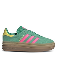 Women's Gazelle Bold Sneakers in Green/Pink/Yellow