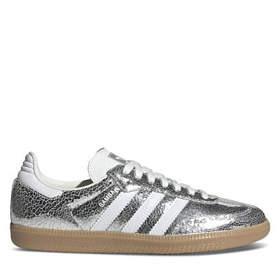 Women's Samba OG Sneakers in Metallic Silver