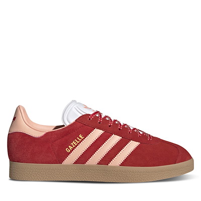 Women's Gazelle Sneakers in Red/Pink