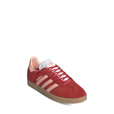 Women's Gazelle Sneakers in Red/Pink Alternate View