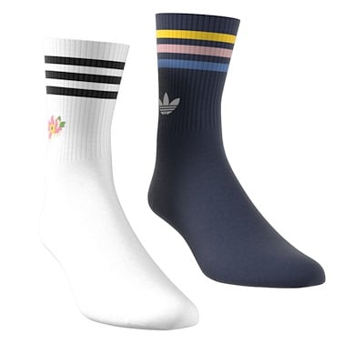 Chaussettes mi-mollet Liberty London bleu marine et blanc cassé