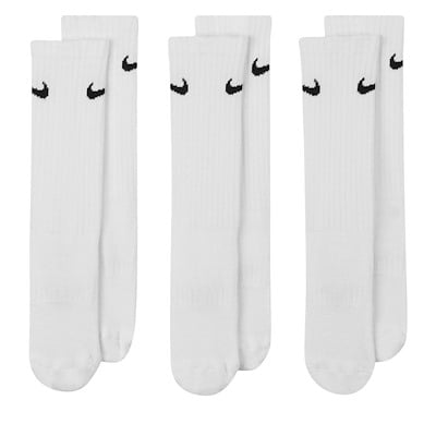 3 paires de chaussettes Everyday Cushion Crew blanches pour enfants