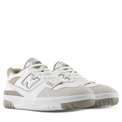 Women's BB550 Sneakers in White/Taupe Alternate View