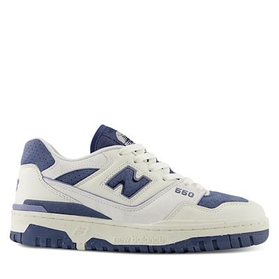 Women's BB550 Sneakers in White/Indigo