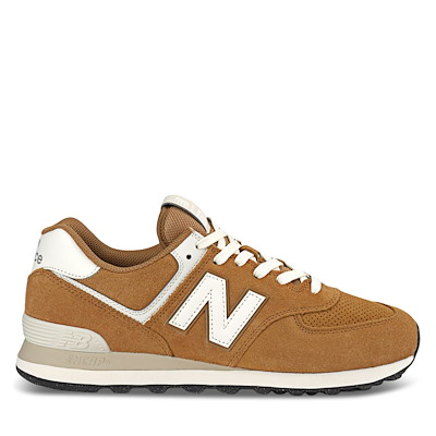 Baskets 574 beige argile et blanc cassé
