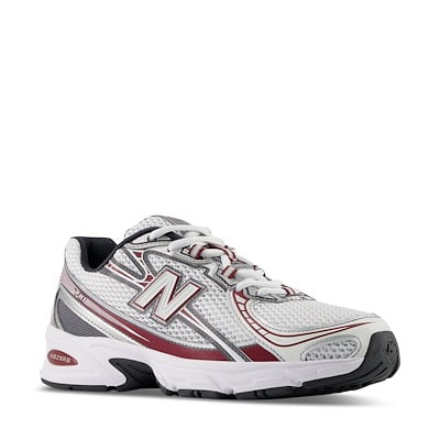 740 Sneakers in White/Silver/Red Alternate View