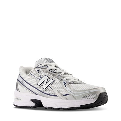 740 Sneakers in White/Silver/Navy Alternate View