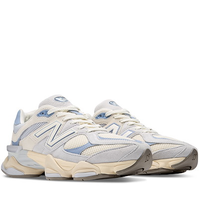 Baskets 9060 beiges, grises et bleues Alternate View