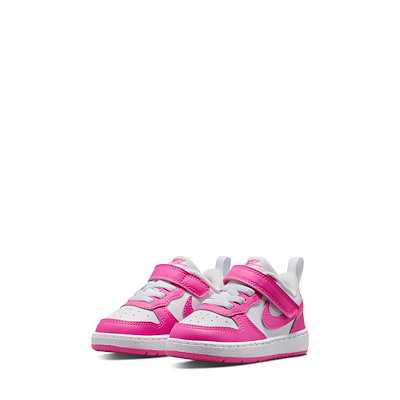 Alternate view of Toddler's Court Borough Low Sneakers in White/Pink