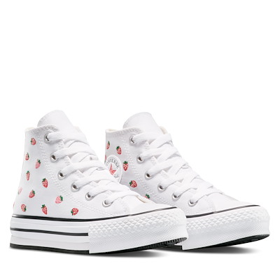 Alternate view of Little Kids' Chuck Taylor All Star EVA lift Hi Strawberry Sneakers in White