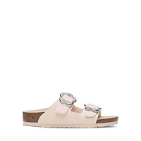 Little Kids Arizona Flower Buckle Sandals in Light Rose